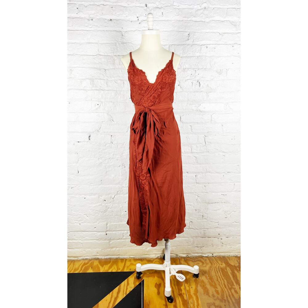 Hot As Hell HAH Dancing Queen Wrap Dress Bronze Revolve Small